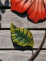 Preview: Metall Blume zum Hängen, rot