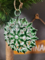 Preview: Metall Weihnachtshänger Amara, grün
