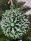 Preview: Metall Weihnachtshänger Amara, grün