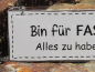Preview: Shabby Chic Metallspruchschild für alles
