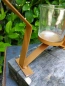 Preview: Edelrostoptik Stern mit Windlicht
