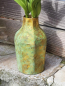 Preview: Metallvase Palla, flaschenförmig, antik grün