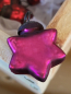 Preview: Christbaumkugel Stern mini, pink