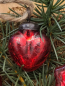Preview: Christbaumkugel Herz mini, rot