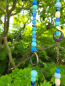 Preview: Mobile Blaue Stunde, blau-antiksilber