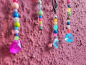 Preview: Mobile Farbexplosion, bunt mit schwarzen Ringen