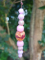 Preview: Boho-Mobile Mädchentraum, rosè, Silberfedern