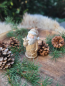 Preview: Nikolaus Davin mit Stern, natur, Polyresin