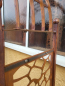 Preview: Edelrost Rosenbogen mit abstraktem Gitter