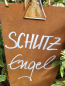 Preview: Edelrost Schild Schutzengel, mit Engel