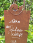 Preview: Edelrost Schild mit Schnecke - Teufel, Unkraut