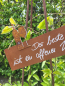 Preview: Edelrost Schild mit Weinflasche und Glas, offener Wein