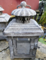 Preview: Shabby Chic Laterne Audrey, gewelltes Runddach