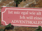 Preview: Shabby Chic Metallspruchschild Adventskalender Alter