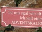 Preview: Shabby Chic Metallspruchschild Adventskalender Alter