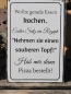 Preview: Shabby Chic Metallspruchschilder Kochen 3