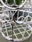 Preview: Shabby Chic Pflanzkorb Krone, weiß