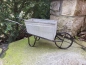 Preview: Shabby Chic Schubkarre zum Bepflanzen