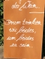 Preview: Edelrost Schild mit Weintraube "Wasser und Wein"