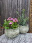 Preview: Vintage Metallschale rund mit Ringen