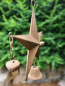 Preview: Vintage Stern 3D zum Hängen mit Glocke