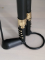 Preview: Weihnachtlicher Wachmann mit Tannenbaumstab, schwarz-gold