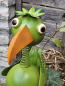 Preview: Metall Vogel Paddy mit Wackelkopf, grün