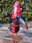 Preview: Metall Dekovogel Santa, Mütze rechts