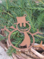 Preview: Edelrost Christbaumschmuck Schneemann modern
