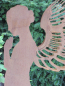 Preview: Edelrost Engel Santine mit Doppelflügeln 140 cm - 200 cm