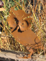 Preview: Edelrost Eule mit 3D Optik