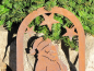 Preview: Edelrost Fensterbild Nikolaus
