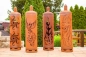 Preview: Edelrost Feuersäule Gasflasche Drache