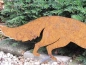 Preview: Edelrost Fuchs auf Querstange