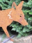 Preview: Edelrost Fuchs auf Querstange