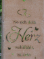 Preview: Edelrost Gartenschild Herz-Zuhause