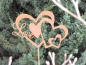 Preview: Edelrost Gartenstecker Herz LOVE