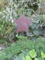 Preview: Gartenstecker Stern aus Edelrost, klein