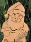 Preview: Gartenstab Nikolaus mit Schild Frohes Fest