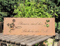 Preview: Edelrost Gedichttafel Blume
