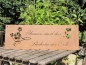 Preview: Edelrost Gedichttafel Blume
