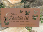 Preview: Edelrost Gedichttafel Familie ist