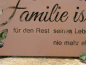 Preview: Edelrost Gedichttafel Familie ist