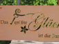 Preview: Edelrost Gedichttafel Glück