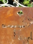 Preview: Edelrost Spruchschild Schmetterling