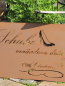 Preview: Edelrost Gedichttafel "Schuhe Cinderella"