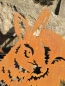 Preview: Edelrost Hase auf Platte