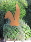 Preview: Edelrost Hasenohren zum Stecken 26 cm