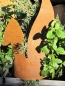 Preview: Edelrost Hasenohren zum Stellen 25 cm