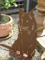 Preview: Edelrost Dekofigur Hund Lassie